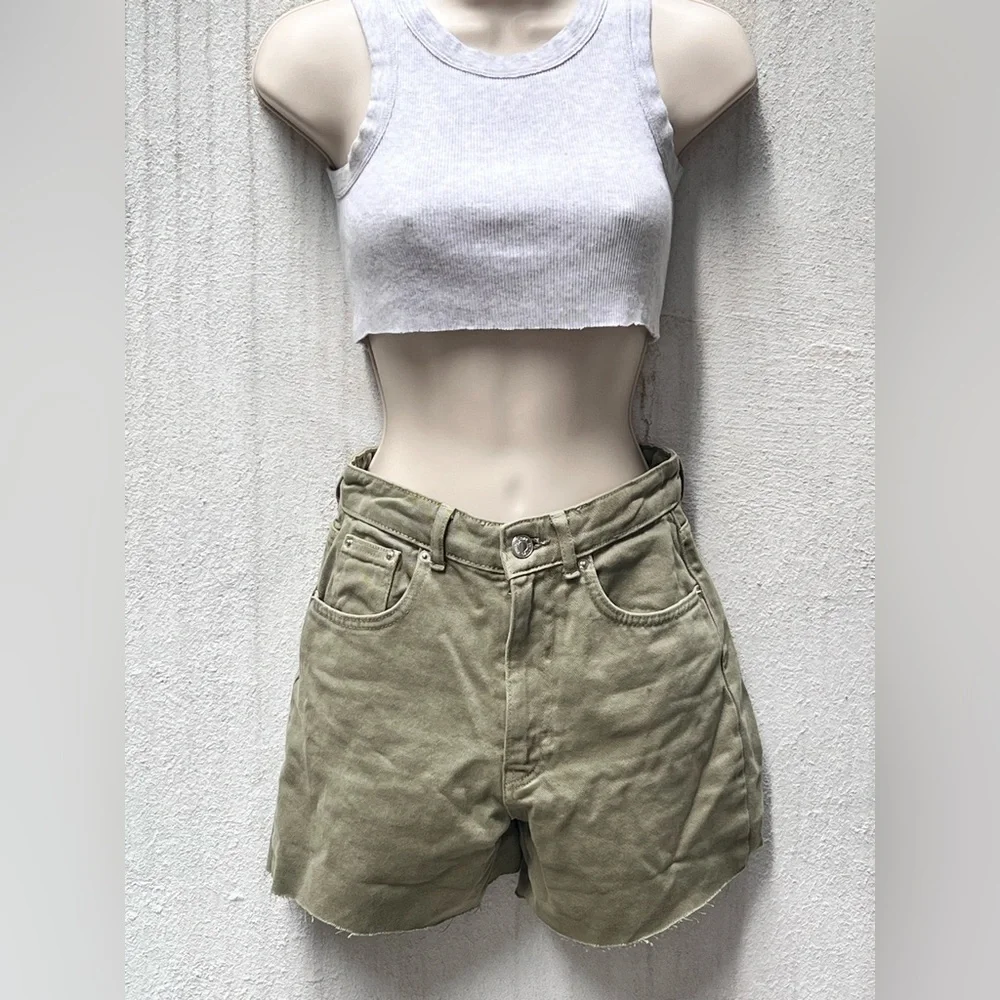 STRADIVARIUS Bermuda Denim Shorts